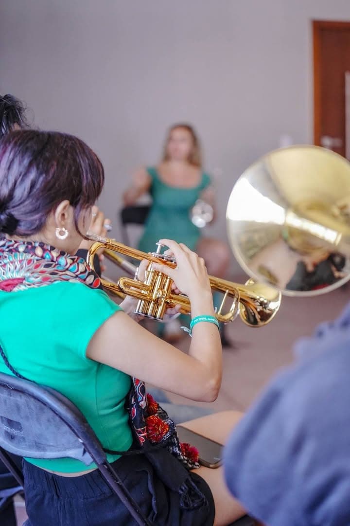 *Matilda Lloyd comparte la fuerza emocional de la trompeta* Mazatlán, Sinaloa,