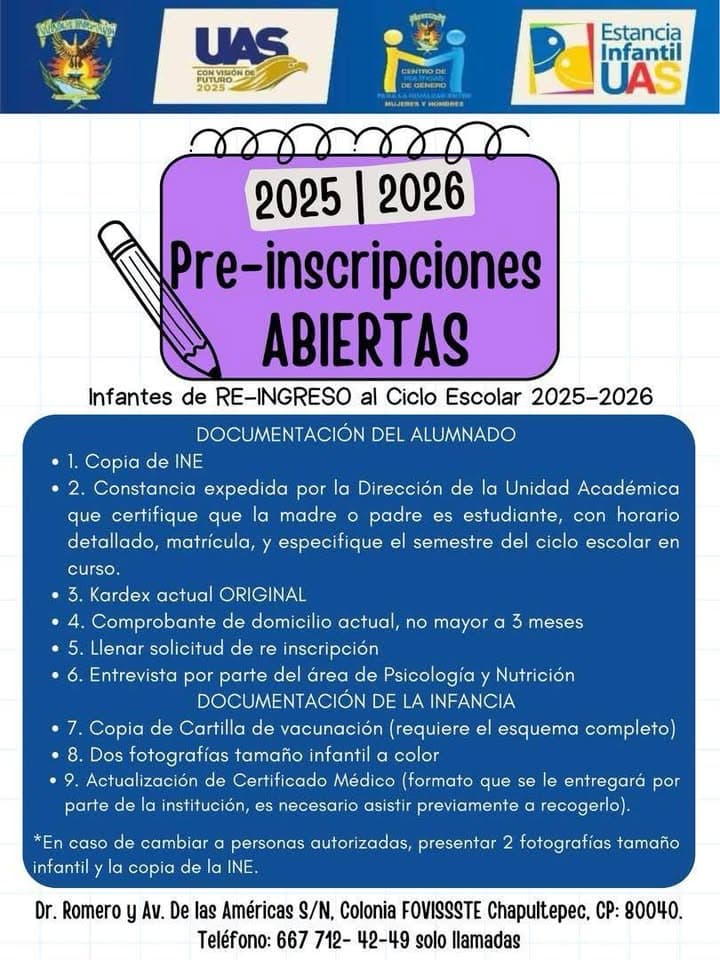 La Estancia Infantil de la UAS se declara lista para los