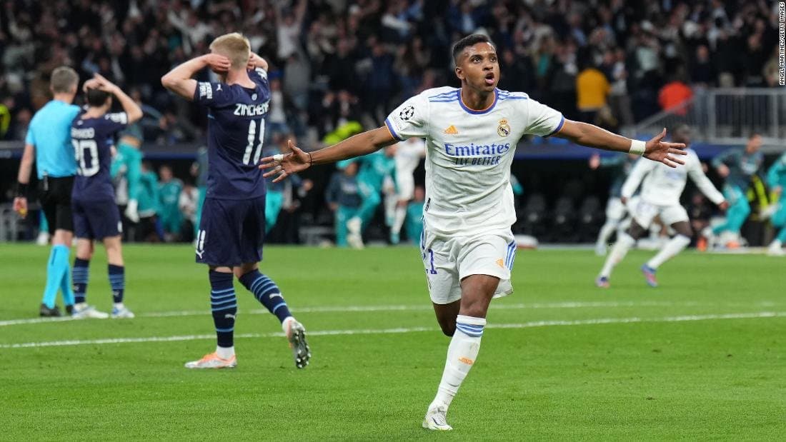 El Real Madrid remonta con fuerza para vencer al Manchester City y llegar a la final de la Champions League