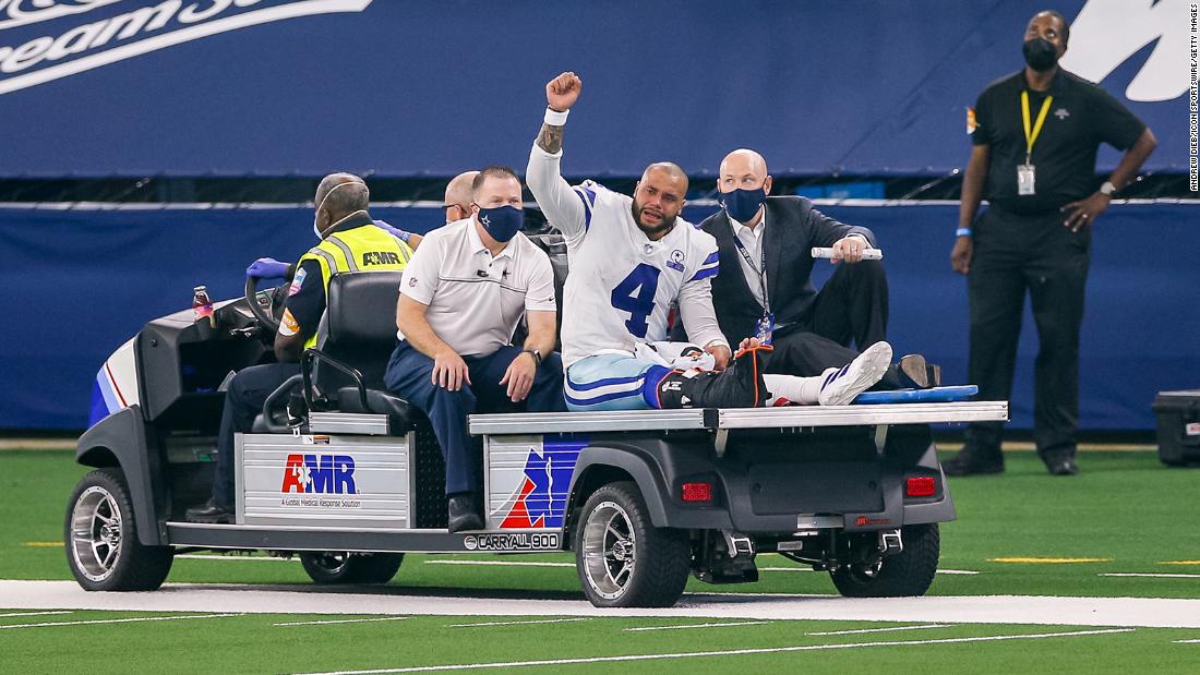 El mariscal de campo de los Dallas Cowboys, Dak Prescott, sufre una lesión devastadora