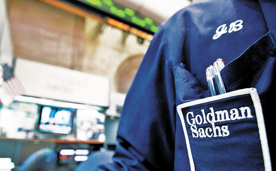 Auge bursátil impulsa las cifras de Goldman Sachs