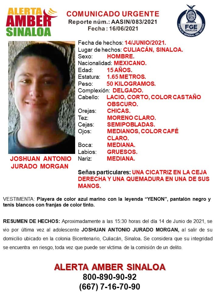 Activan Alerta Amber por desaparición de cuatro menores, del sector norte de C