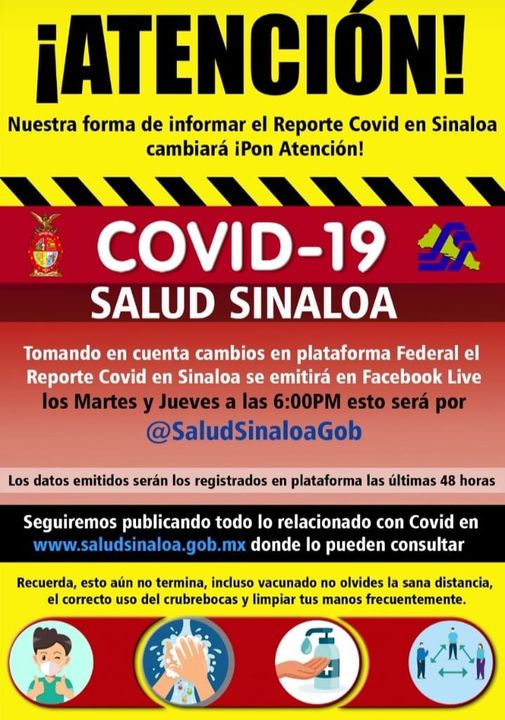 Al igual que el gobierno federal, autoridades en Sinaloa ya no darán reportes di Al igual que el gobierno federal, autoridades en Sinaloa ya no darán reportes di