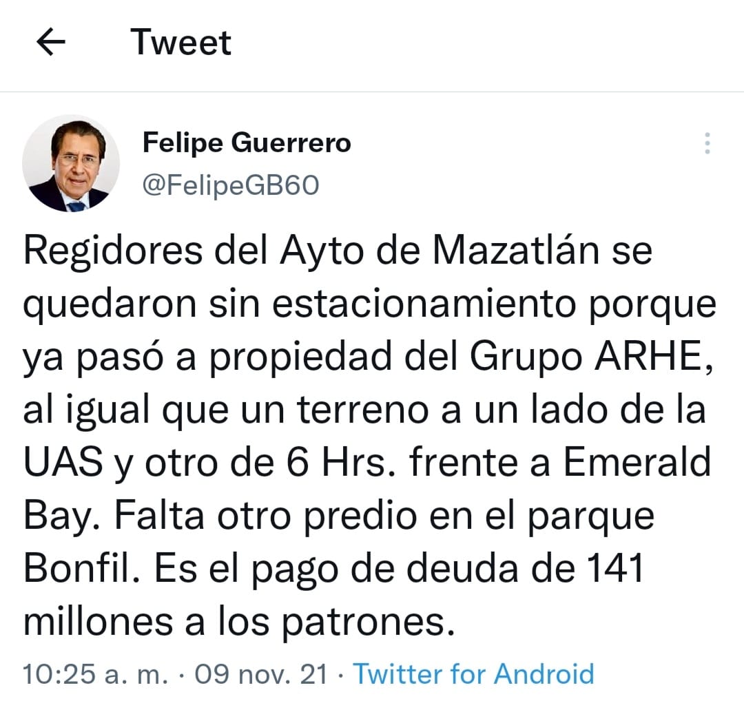 El pago a los que hasta ahora han mandado en el ayuntamiento de Mazatlán. El pago a los que hasta ahora han mandado en el ayuntamiento de Mazatlán.