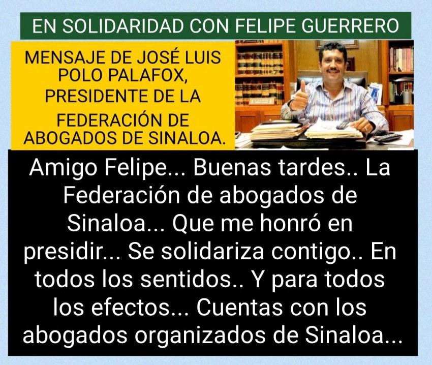MAS MUESTRAS DE SOLIDARIDAD, EN CONTRA DEL COBARDE ATAQUE DESDE EL ANONIMATO