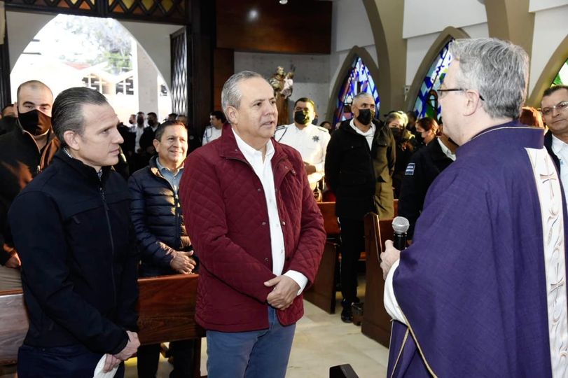 *Misa de acción de gracias por el Día del Policía de Tránsito.*