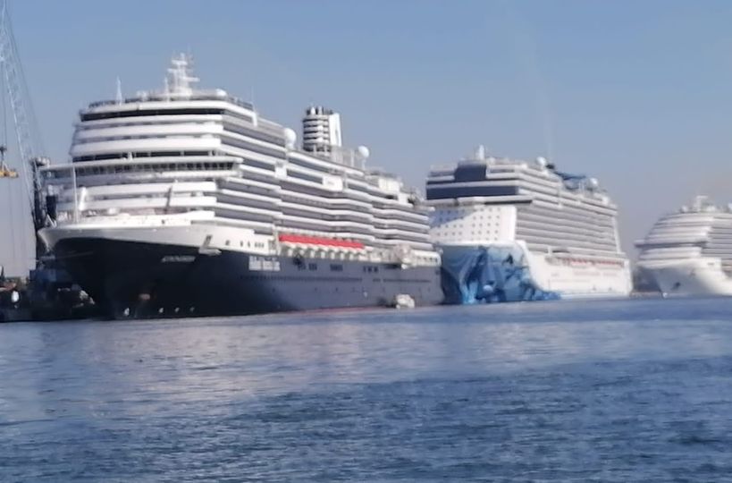 Tiene Mazatlán este miércoles triple arribo de cruceros con casi 11 mil visitant Tiene Mazatlán este miércoles triple arribo de cruceros con casi 11 mil visitant
