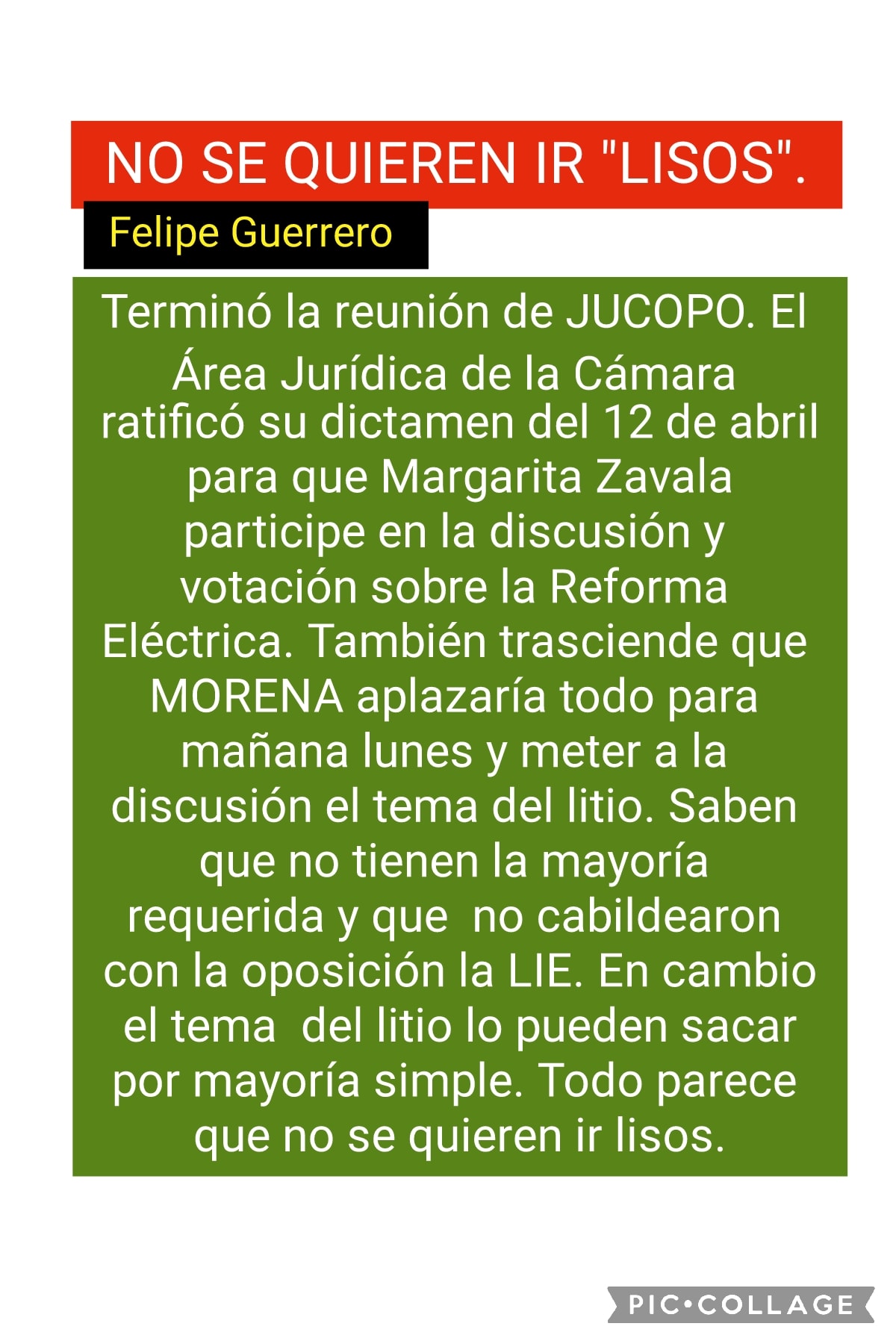 MARGARITA VA, LA SESIÓN SE APLAZA PARA METER TEMA DE LITIO,  LA OPOSICIÓN NO S