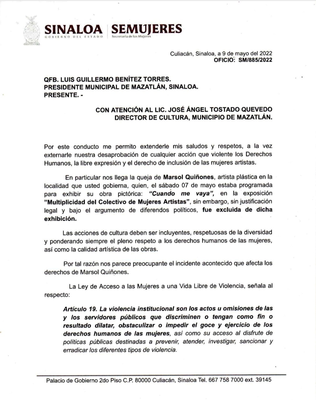 Pide mediante oficio, la Doctora Tere Guerra, Secretaria de las Mujeres del Gob Pide mediante oficio, la Doctora Tere Guerra, Secretaria de las Mujeres del Gob