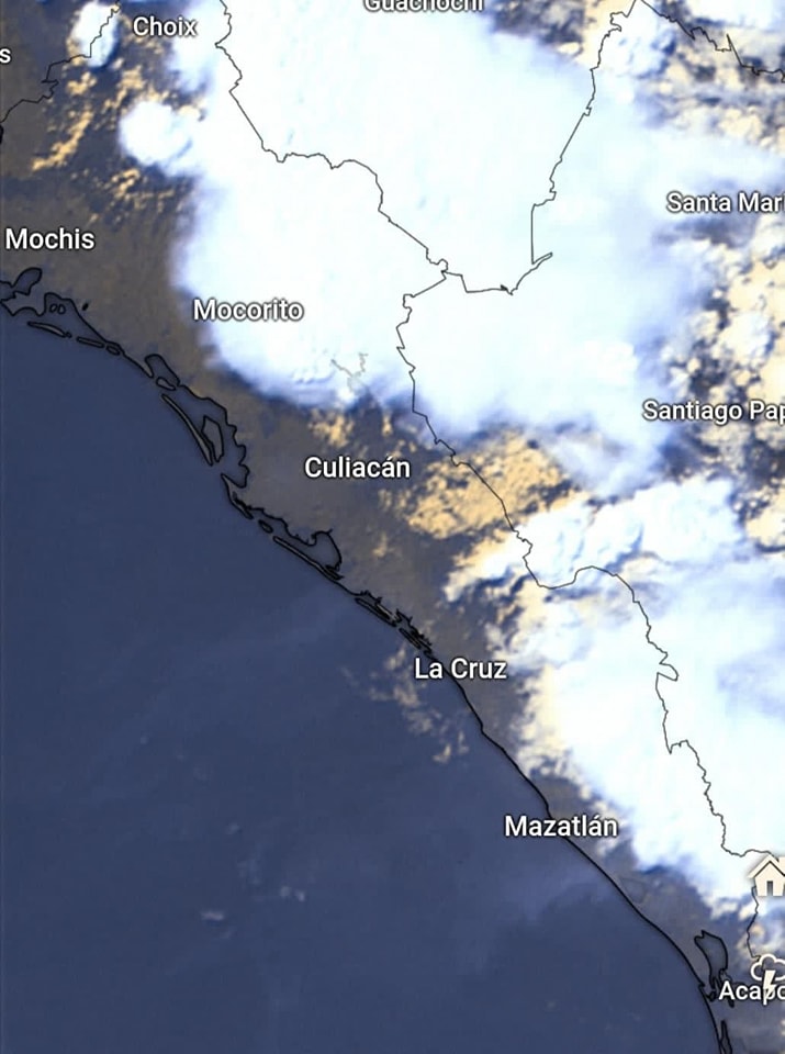 Reporte Formación de  Tormentas Rápidas.
 En estos momentos se reporta presenc