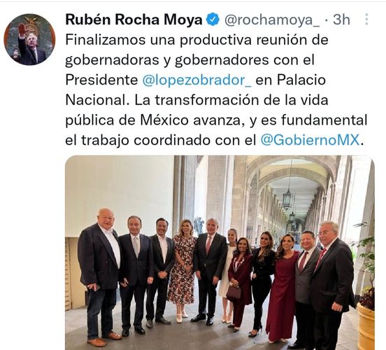 SE REUNEN GOBERNADORES DE MORENA Y ALIADOS CON EL PRESIDENTE AMLO EN PALACIO NAC