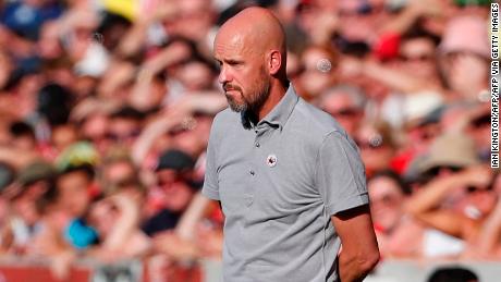 El exentrenador del Ajax, ten Hag, ha perdido ahora sus dos primeros partidos de liga a cargo del Manchester United. 