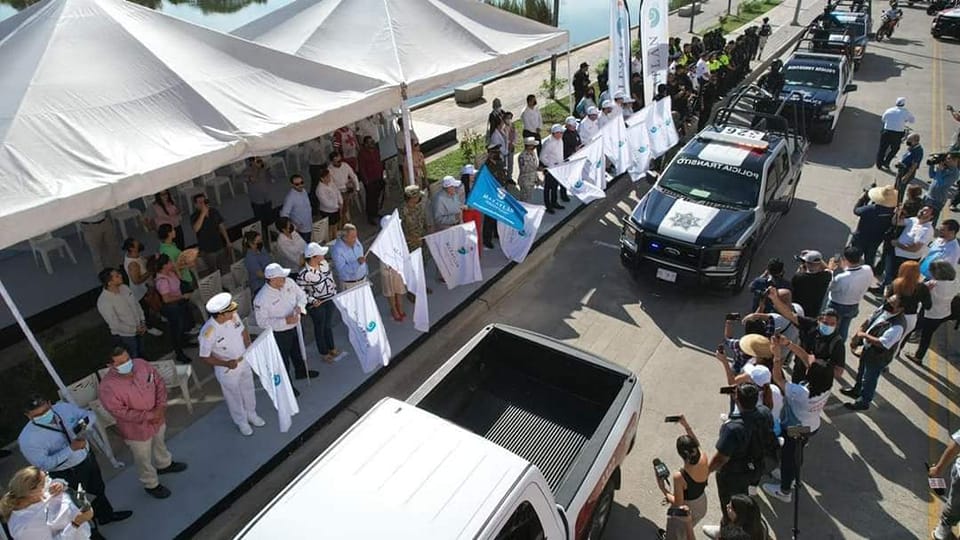 *Autoridades sanitarias participan en operativo de seguridad y protección civil *Autoridades sanitarias participan en operativo de seguridad y protección civil