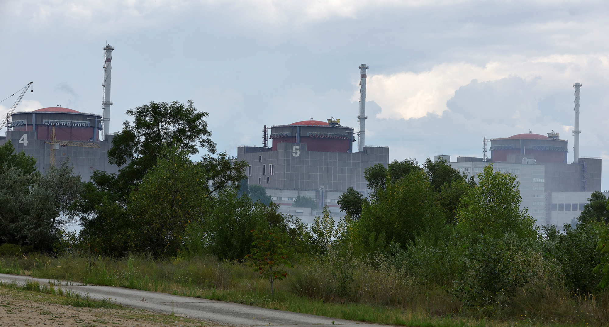 La central nuclear de Zaporizhzhia el 4 de agosto en Ucrania.