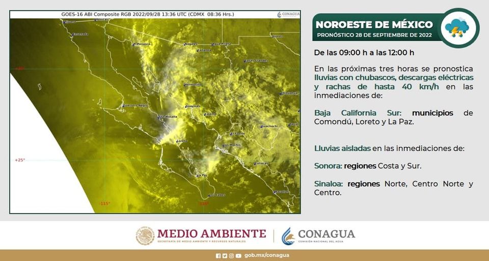 Canal de baja presión provocará lluvias en Sinaloa: Protección Civil Canal de baja presión provocará lluvias en Sinaloa: Protección Civil