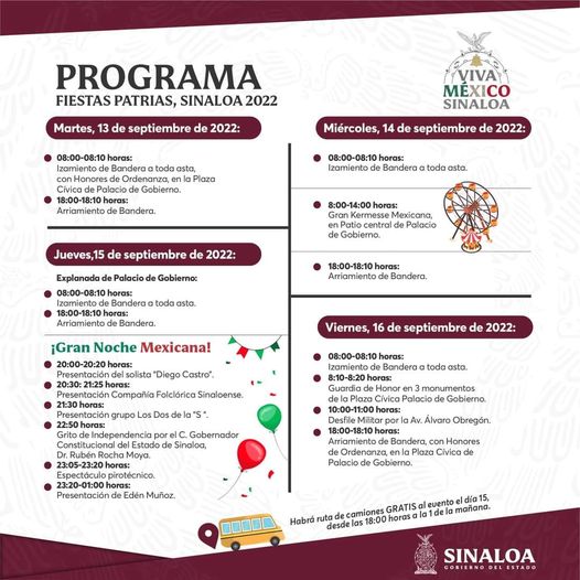 Gobierno del Estado convoca a celebrar las Fiestas Patrias Gobierno del Estado convoca a celebrar las Fiestas Patrias