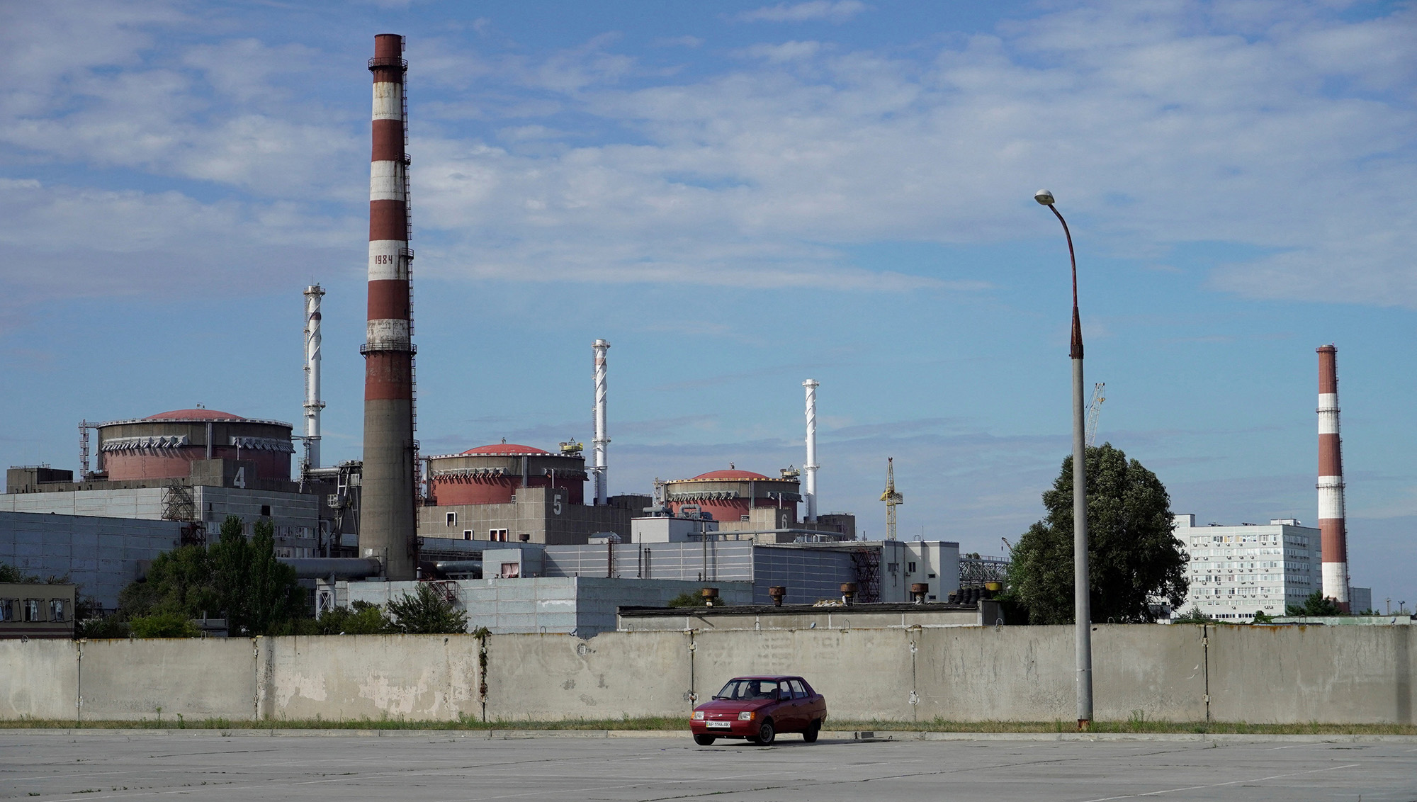 Una vista general de la central nuclear de Zaporizhzhia el 11 de septiembre.