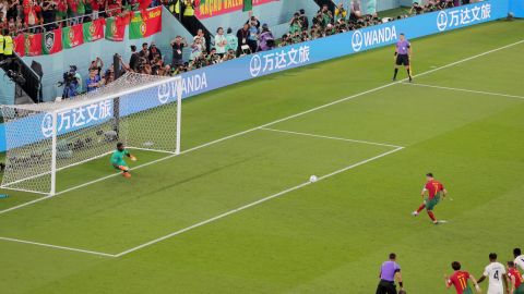 Ronaldo hizo historia desde el punto de penalti el jueves.