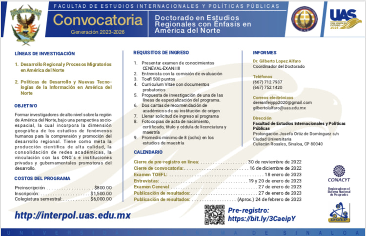 Se mantiene abierta la convocatoria para la Maestría en Estudios Políticos y Soc Se mantiene abierta la convocatoria para la Maestría en Estudios Políticos y Soc