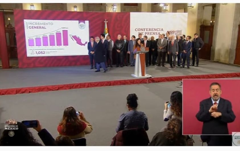 ANUNCIA AMLO EL 20 POR CIENTO DE AUMENTO AL SALARIO MÍNIMO. ANUNCIA AMLO EL 20 POR CIENTO DE AUMENTO AL SALARIO MÍNIMO.
