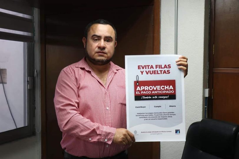 Promueve JUMAPAM la modalidad “Pago Anticipado” Promueve JUMAPAM la modalidad “Pago Anticipado”