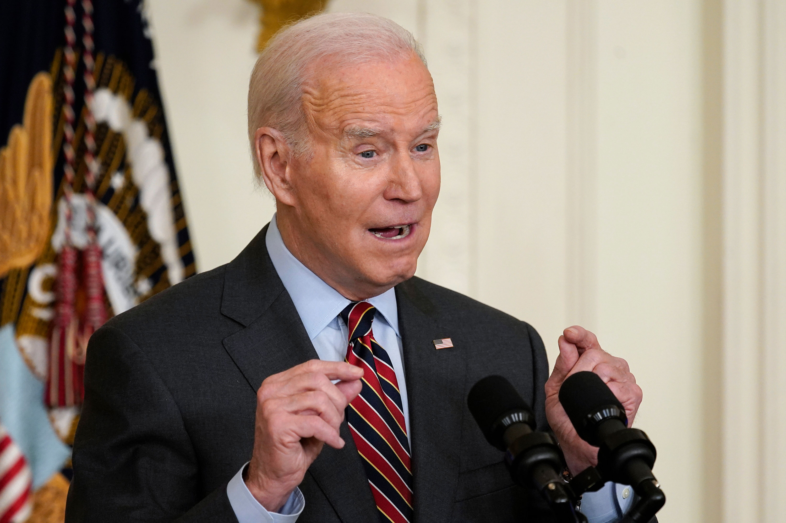 El presidente Joe Biden habla durante la Cumbre Empresarial de Mujeres de la SBA en la Casa Blanca el lunes.