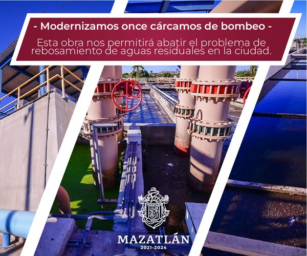 MODERNIZAMOS ONCE CÁRCAMOS DE BOMBEO.