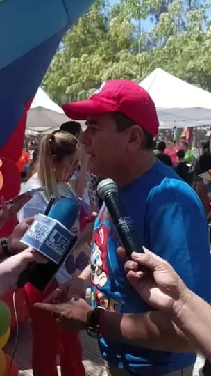 Entrevista al Alcalde de mazatlán, en el festejo del día del niño