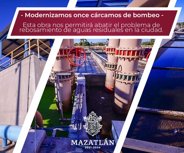 MODERNIZAMOS ONCE CÁRCAMOS DE BOMBEO.
