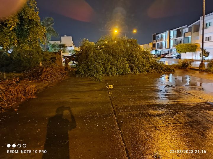 AZOTA TORMENTA ELÉCTRICA, FUERTES VIENTOS Y LLUVIA A MAZATLÁN.