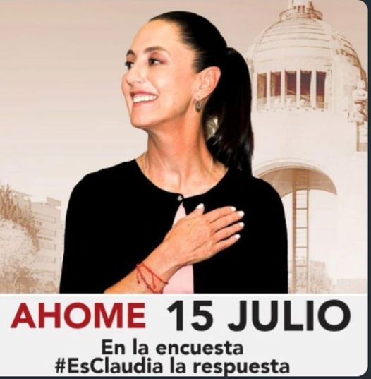 CLAUDIA SHEIMBAUM EN LOS MOCHIS, SÁBADO,15 DE JULIO EN EL CUM.