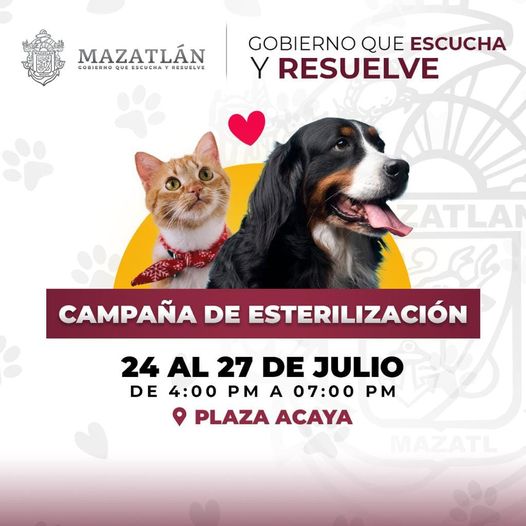 *Gobierno Municipal llama aprovechar jornada de esterilización gratuita*
