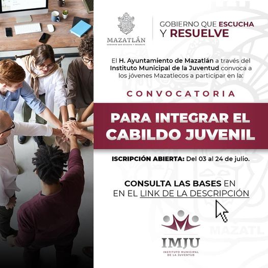 *IMJU invita a jóvenes a participar en la integración del cabildo juvenil.*