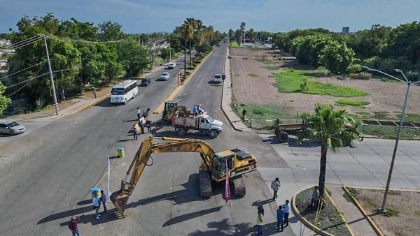 Inicia pavimentación con concreto hidráulico de Blvd. Rosales entre Agustina Ram