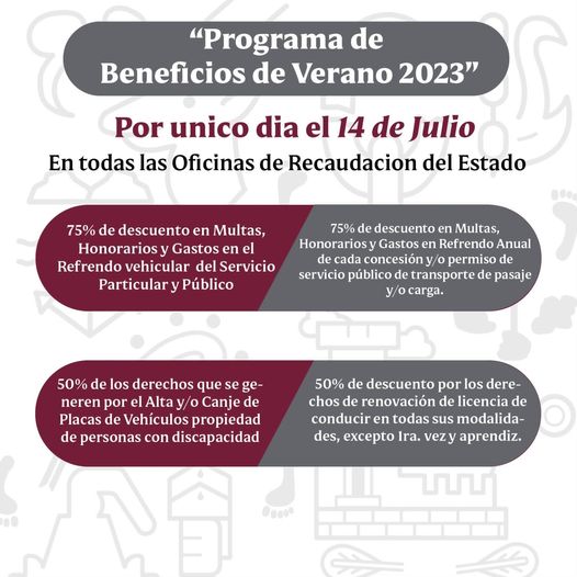 Ofrecerá Gobierno del Estado descuentos en trámites vehiculares por única ocasió