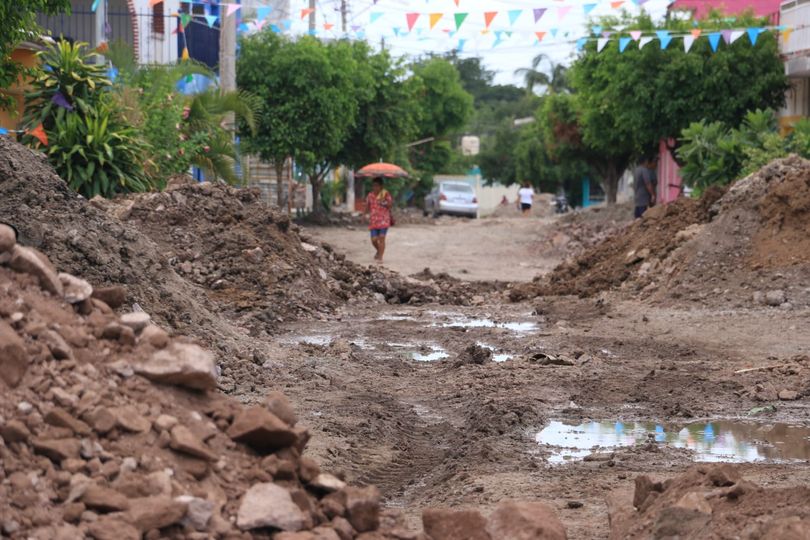 *Avanza obra de pavimentación en Villa Unión.*