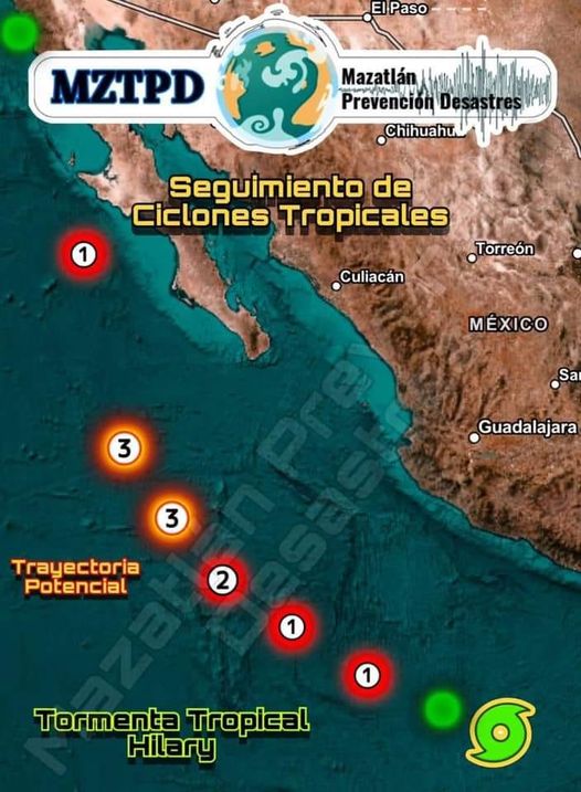 TORMENTA TROPICAL HILARY PODR脥A AFECTAR A MAZATL脕N TORMENTA TROPICAL HILARY PODR脥A AFECTAR A MAZATL脕N
