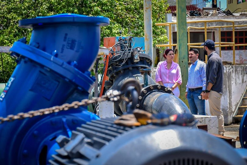 *¡Llegaron a tiempo!  Nuevos equipos de bombeo son instalados en Cárcamo 4 norte