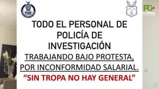 La Policía de Investigación en Sinaloa amaneció hoy trabajando bajo protesta po La Policía de Investigación en Sinaloa amaneció hoy trabajando bajo protesta po