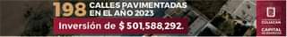198 CALLES PAVIMENTADAS EN EL 2023.