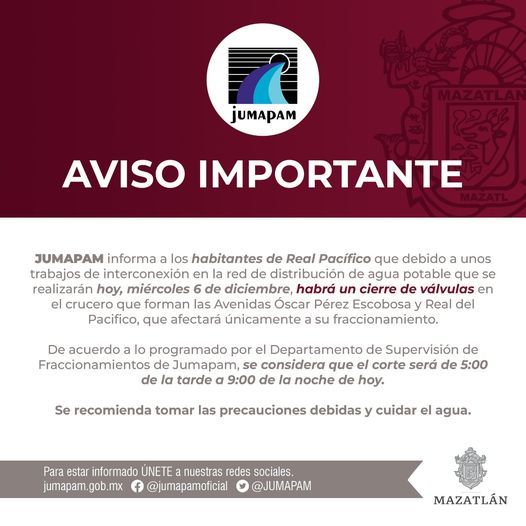 ATENCIÓN HABITANTES DE REAL PACÍFICO ATENCIÓN HABITANTES DE REAL PACÍFICO