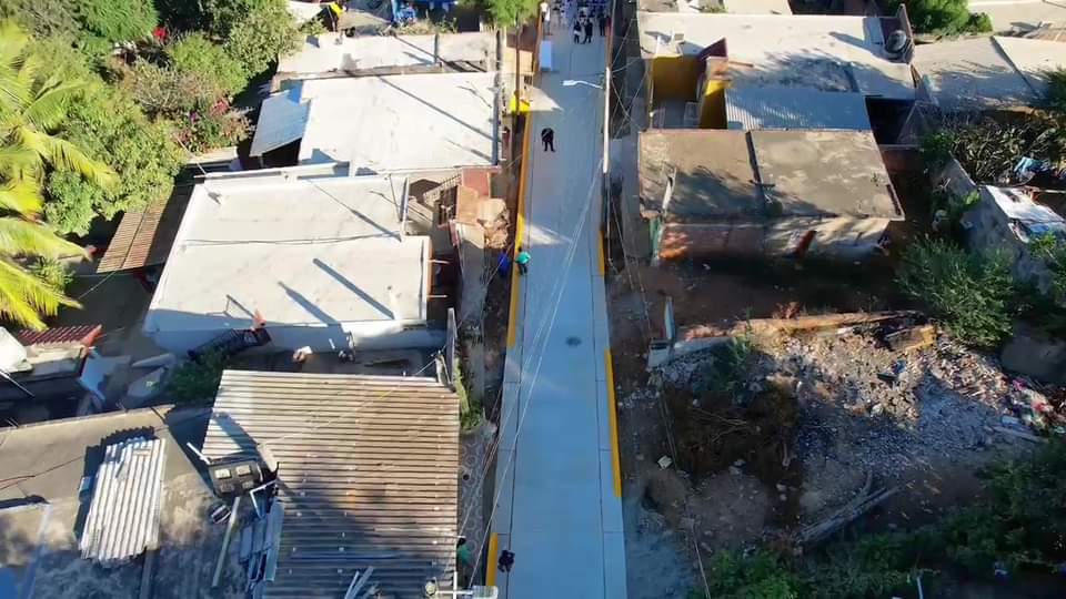 Inauguración de la calle Nayarit en la díaz Ordaz