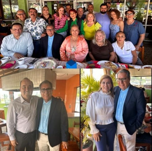 Nuestro Director Felipe Guerrero acompañado de un grupo de compañeras y compañer