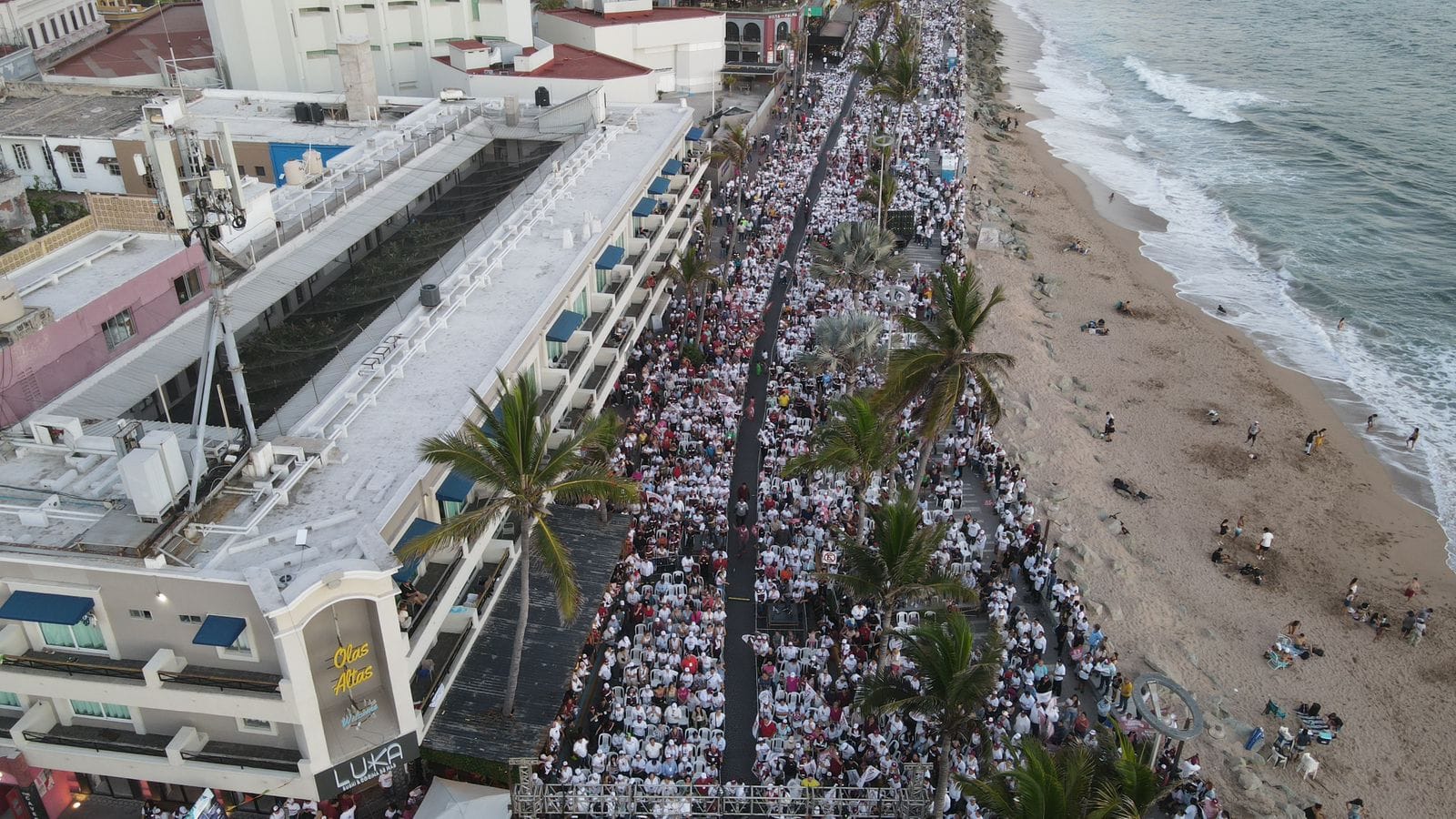 Acto de cierre de campaña de Estrella Palacios, candidata de MORENA a la alcaldí