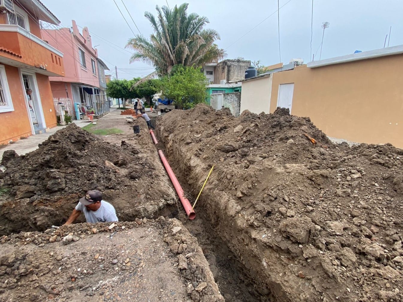 *Repara JUMAPAM el colapso de red el Andador Coromuel*