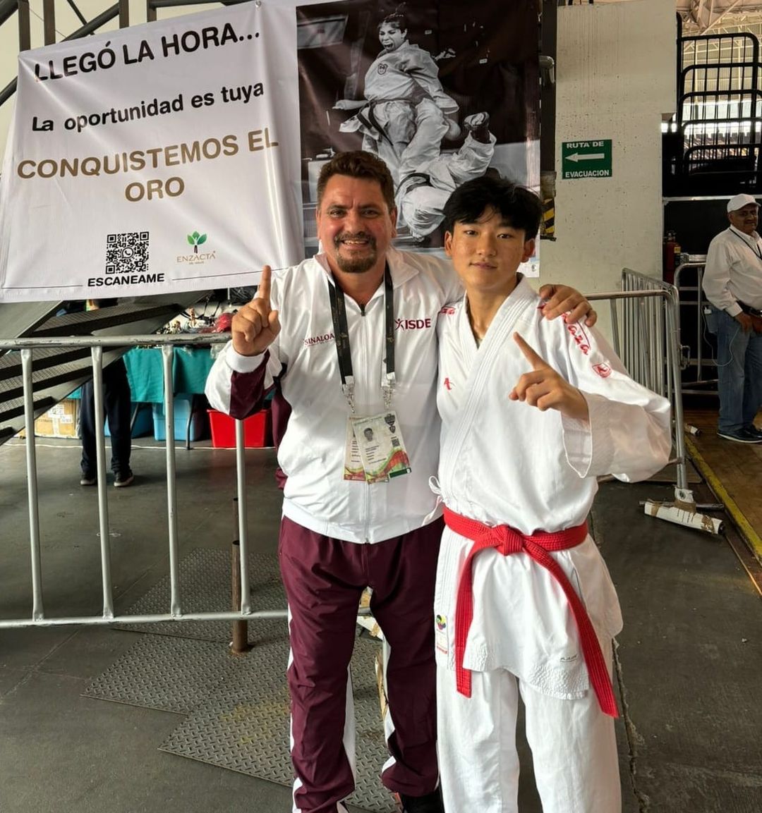 Se baña en oro, Kaito Yoshii, en los Nacionales Conade de Karate