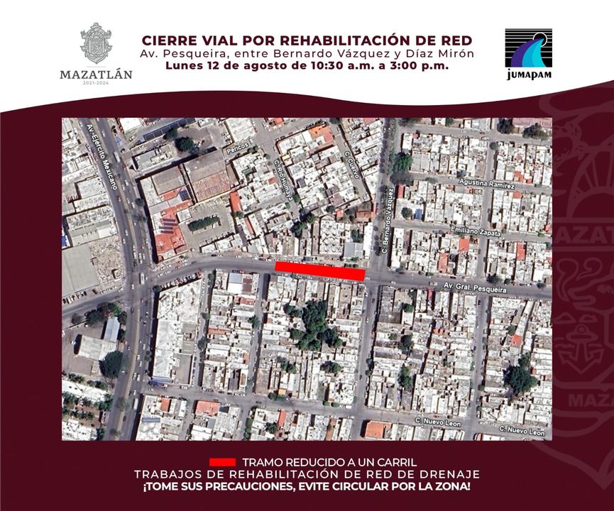 CIERRE VIAL POR REHABILITACIÓN DE RED CIERRE VIAL POR REHABILITACIÓN DE RED