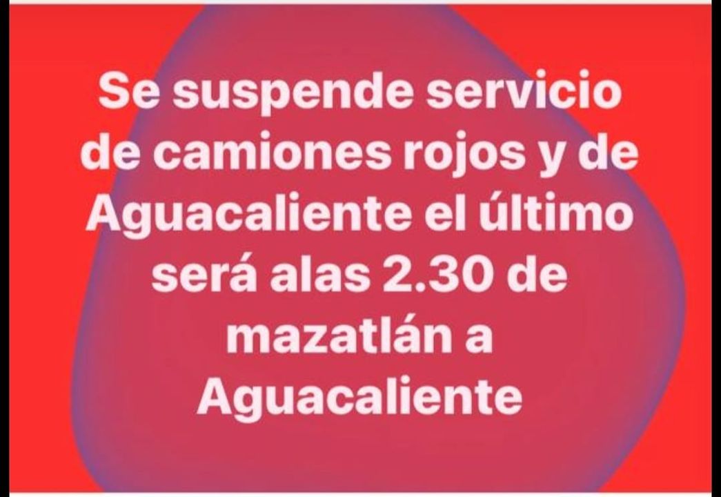 El síndico de Agua Caliente de Gárate, en el sur de Sinaloa, envía este mensaje informativo