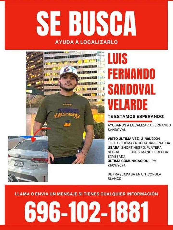 #ServicioSocial piden colaboración para localizar Luis Fernando, otro joven desaparecido en #Culiacán