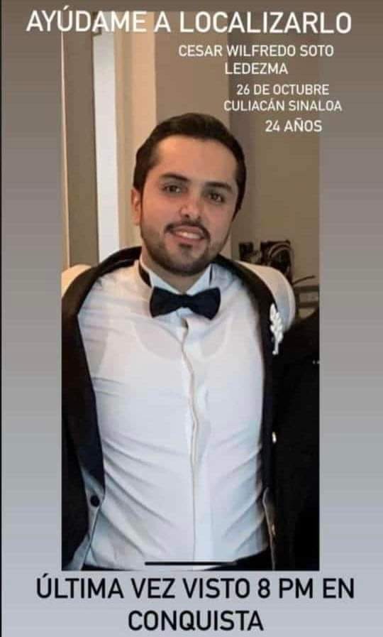 Solicitan ayuda para localizar a César Wilfredo, desaparecido en Culiacán #CompartirEsAyudar Solicitan ayuda para localizar a César Wilfredo, desaparecido en Culiacán #CompartirEsAyudar